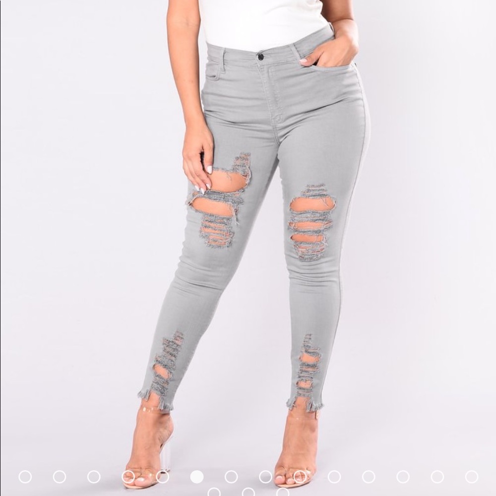 Fashion Nova Distressed Jeggings